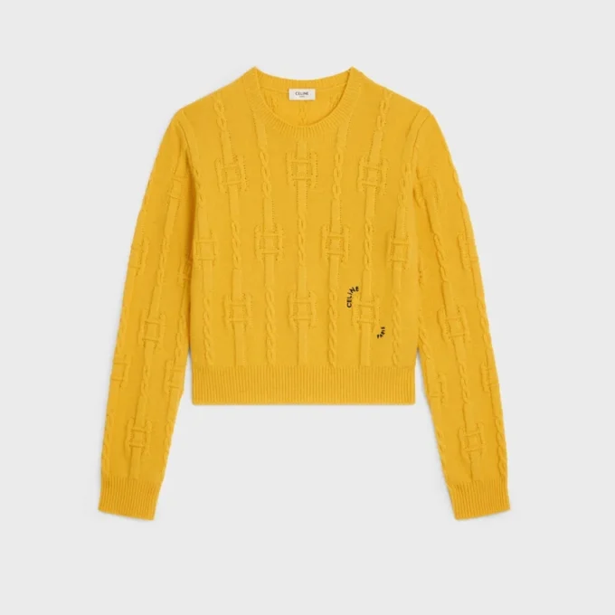 Crewneck Sweater in Chains Cashmere Crewneck Sweater in Chains Cashmere