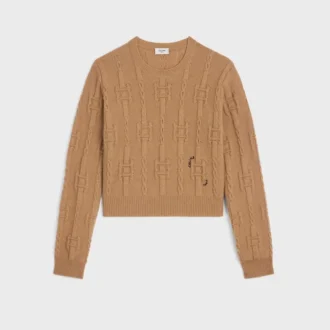 Crewneck Sweater in Chains Cashmere