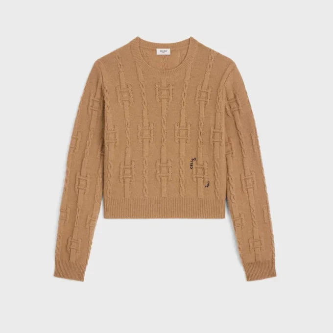 Crewneck Sweater in Chains Cashmere Crewneck Sweater in Chains Cashmere