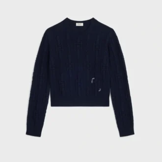 Crewneck Sweater in Chains Cashmere