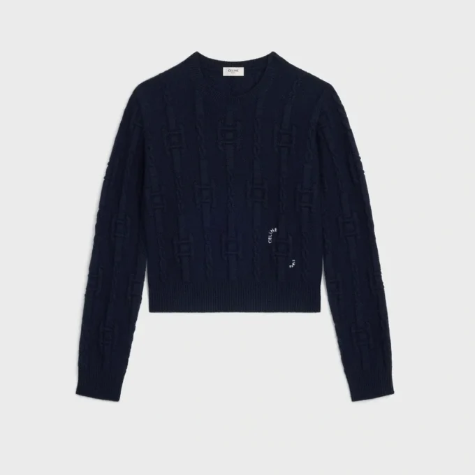Crewneck Sweater in Chains Cashmere Crewneck Sweater in Chains Cashmere