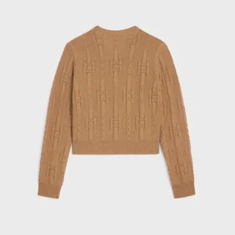 Crewneck Sweater in Chains Cashmere