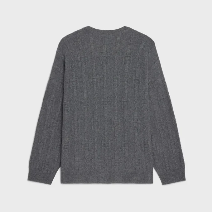 Crewneck Sweater in Chains Cashmere