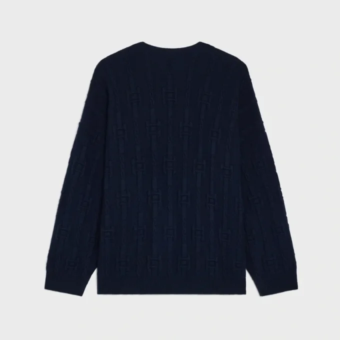 Crewneck Sweater in Chains Cashmere
