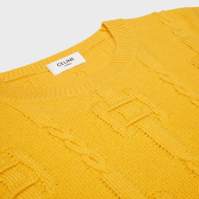 Crewneck Sweater in Chains Cashmere Crewneck Sweater in Chains Cashmere