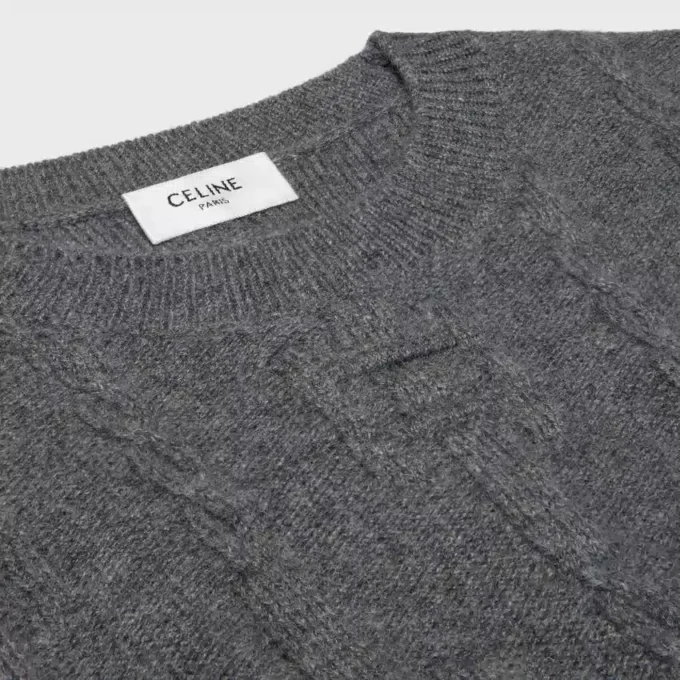 Crewneck Sweater in Chains Cashmere