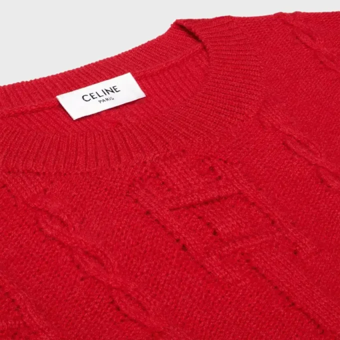 Crewneck Sweater in Chains Cashmere