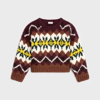 Crewneck Sweater in Fair Isle Wool