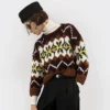 Crewneck Sweater in Fair Isle Wool Crewneck Sweater in Fair Isle Wool