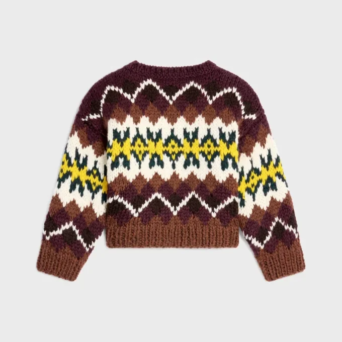 Crewneck Sweater in Fair Isle Wool Crewneck Sweater in Fair Isle Wool