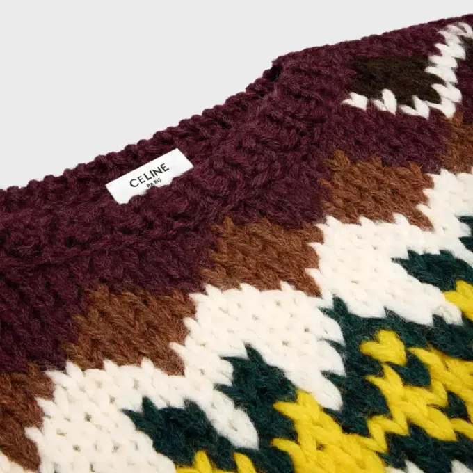 Crewneck Sweater in Fair Isle Wool Crewneck Sweater in Fair Isle Wool