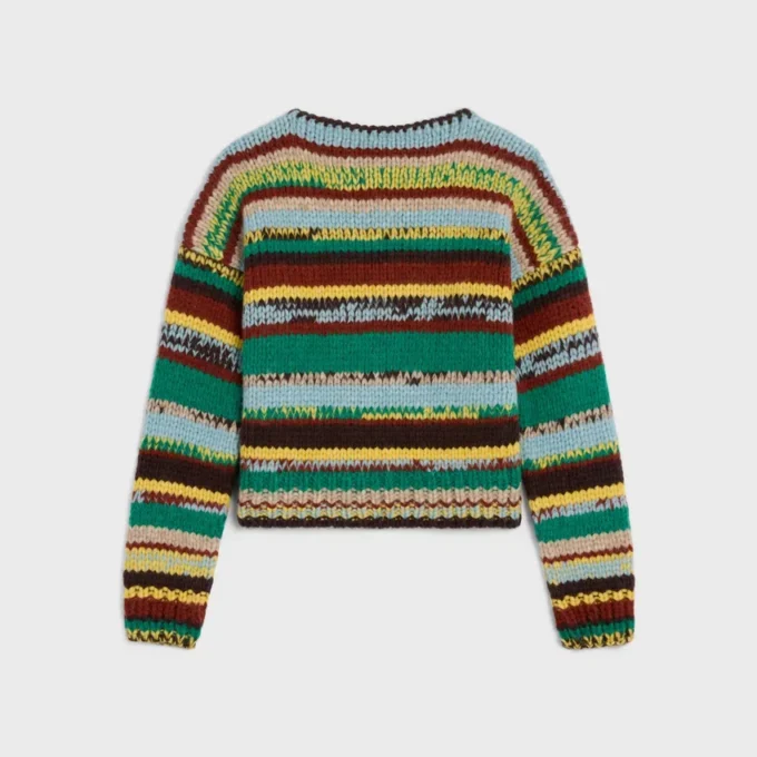Crewneck Sweater in Mouline Alpaca and Wool Crewneck Sweater in Mouline Alpaca and Wool