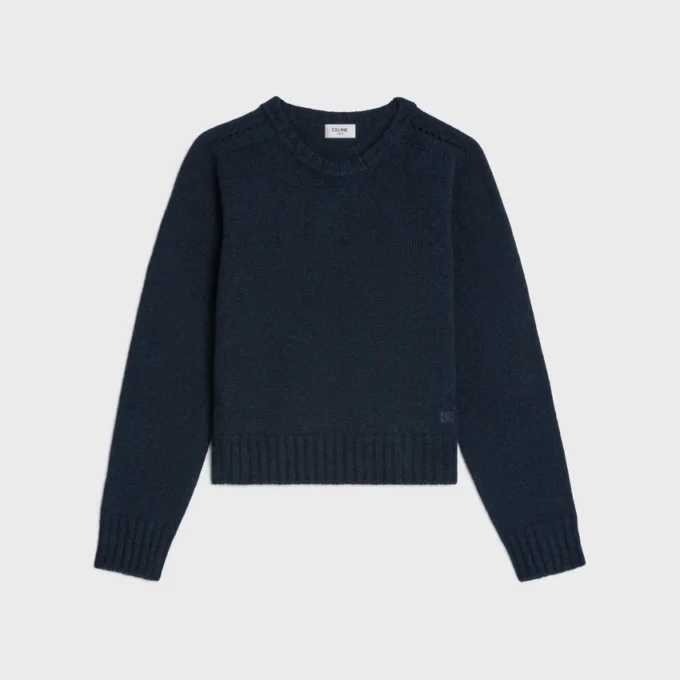 Crewneck Sweater in Seamless Cashmere Crewneck Sweater in Seamless Cashmere