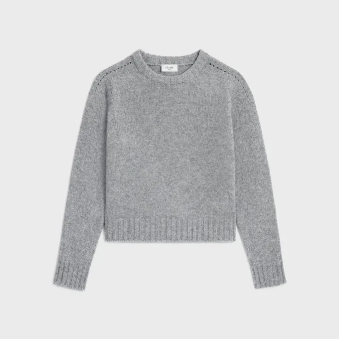 Crewneck Sweater in Seamless Cashmere Crewneck Sweater in Seamless Cashmere