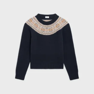 Crewneck Sweater in Triomphe Fair Isle Wool