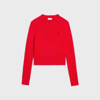 Crewneck Sweater in Wool and Cashmere