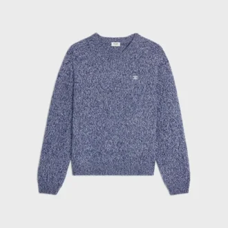 Crewneck Sweater in Wool and Cashmere