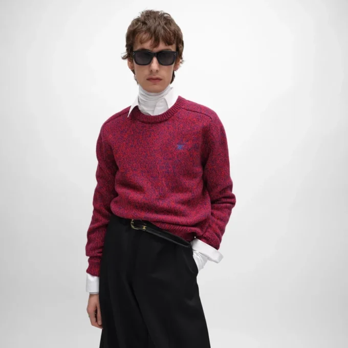 Crewneck Sweater in Wool and Cashmere Crewneck Sweater in Wool and Cashmere
