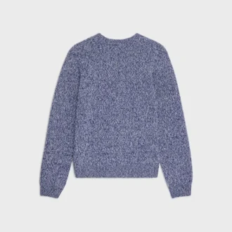 Crewneck Sweater in Wool and Cashmere