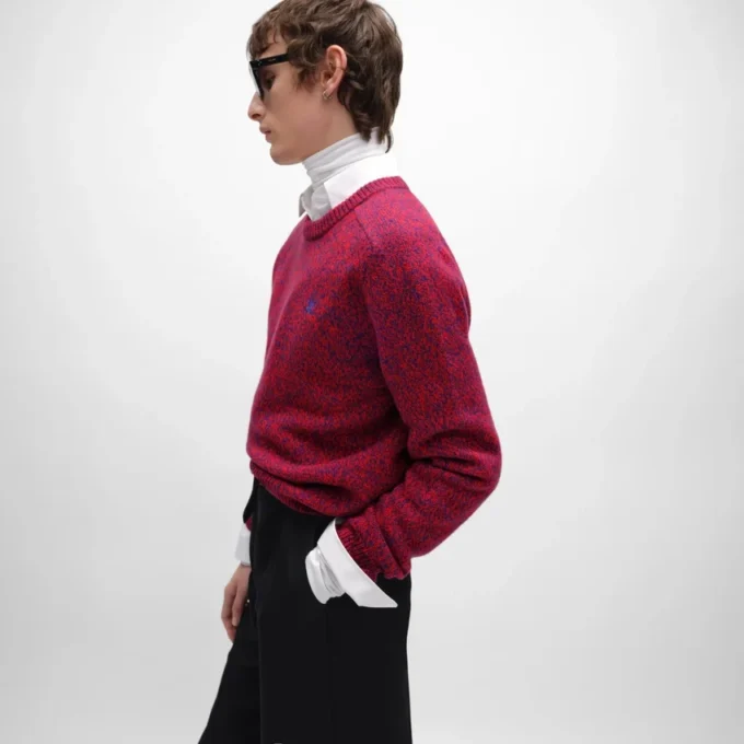 Crewneck Sweater in Wool and Cashmere Crewneck Sweater in Wool and Cashmere