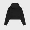 Cropped Hoodie in Cotton Fleece Cropped Hoodie in Cotton Fleece