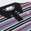 Cropped Polo in Striped Cotton Cropped Polo in Striped Cotton