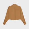 Cropped Shirt in Cotton and Linen Cloth Cropped Shirt in Cotton and Linen Cloth