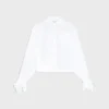 Cropped Shirt in Cotton Poplin Cropped Shirt in Cotton Poplin