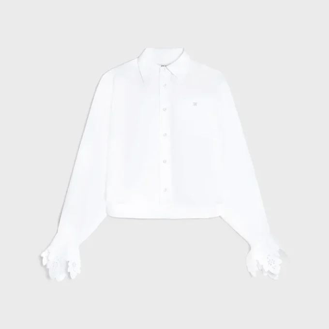 Cropped Shirt in Cotton Poplin Cropped Shirt in Cotton Poplin