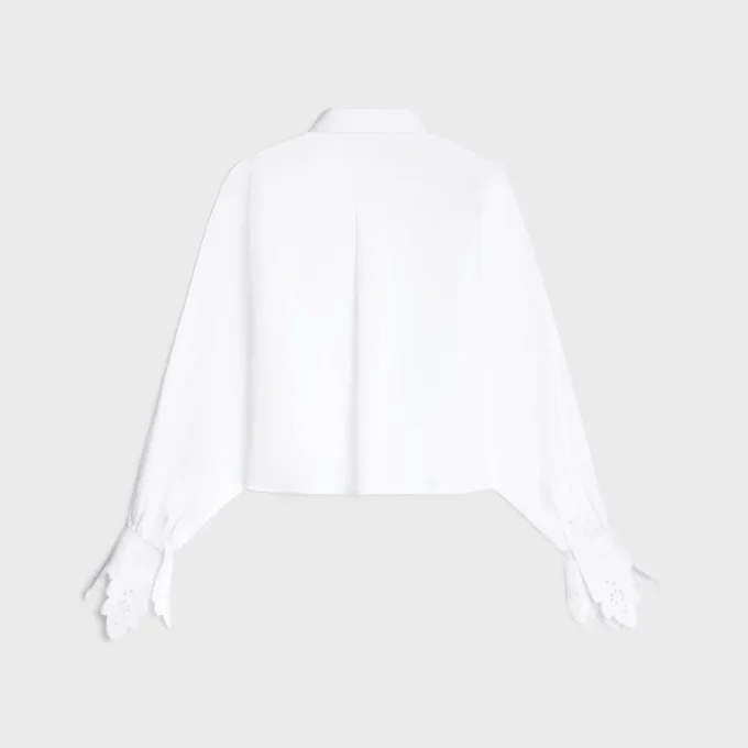 Cropped Shirt in Cotton Poplin Cropped Shirt in Cotton Poplin