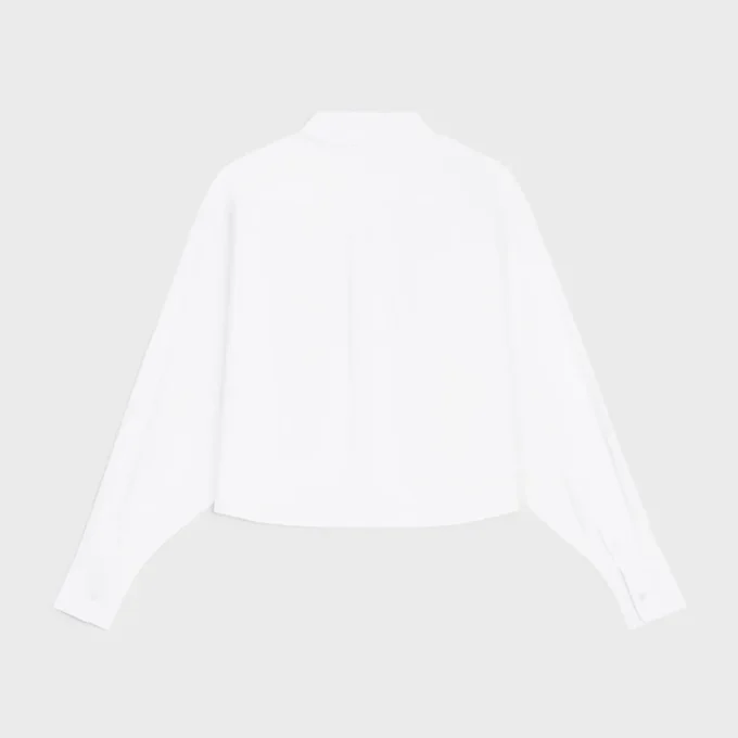 Cropped Shirt in Cotton Poplin Cropped Shirt in Cotton Poplin