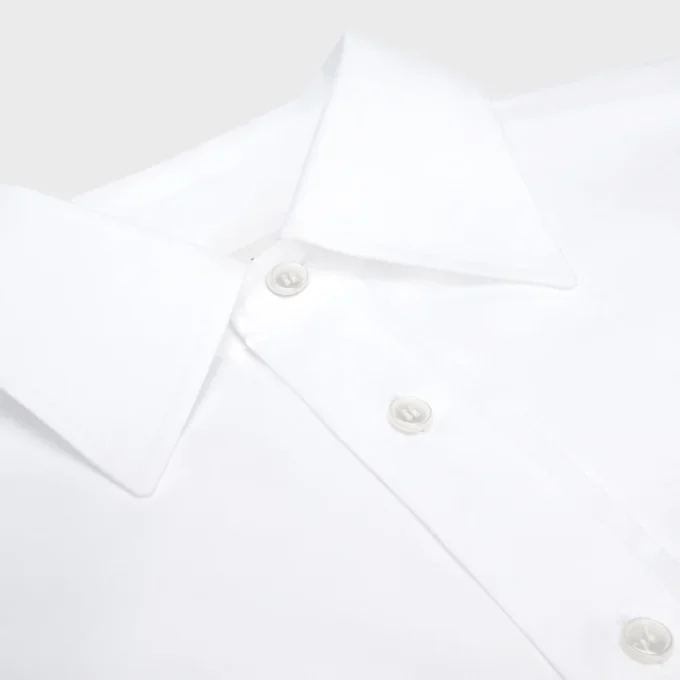 Cropped Shirt in Cotton Poplin Cropped Shirt in Cotton Poplin