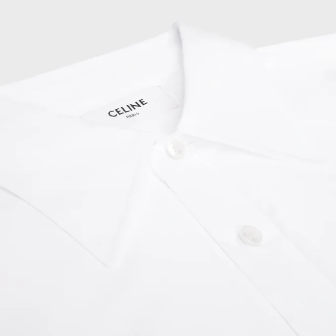 Cropped Shirt in Cotton Poplin Cropped Shirt in Cotton Poplin