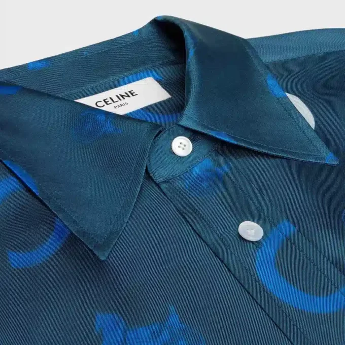 Cropped Shirt in Silk Twill Cropped Shirt in Silk Twill