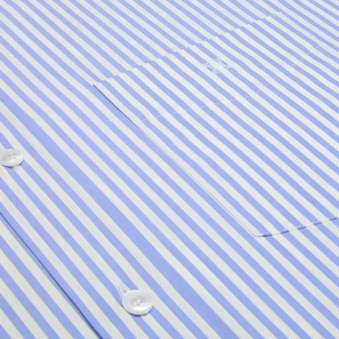 Cropped Shirt in Striped Cotton Poplin Cropped Shirt in Striped Cotton Poplin