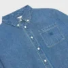 Cropped Shirt in Union Ocean Wash Denim Cropped Shirt in Union Ocean Wash Denim