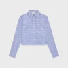 Cropped Shirt in Vichy Cotton Cropped Shirt in Vichy Cotton