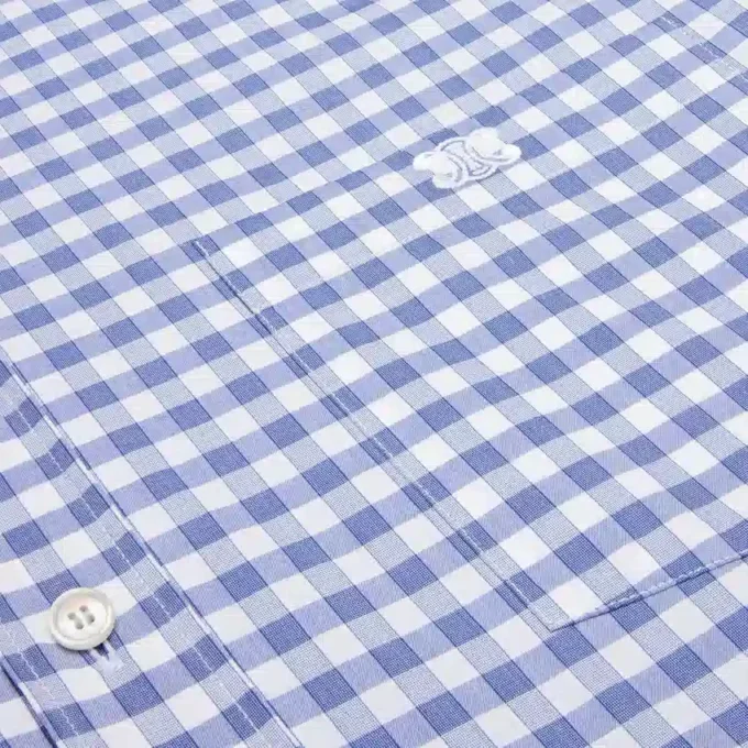 Cropped Shirt in Vichy Cotton Cropped Shirt in Vichy Cotton