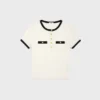 Cropped T-Shirt in Cotton Jersey