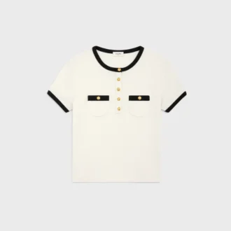 Cropped T-Shirt in Cotton Jersey