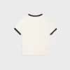 Cropped T-Shirt in Cotton Jersey