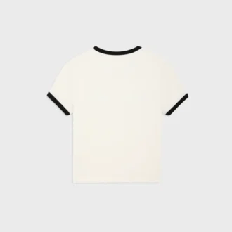 Cropped T-Shirt in Cotton Jersey