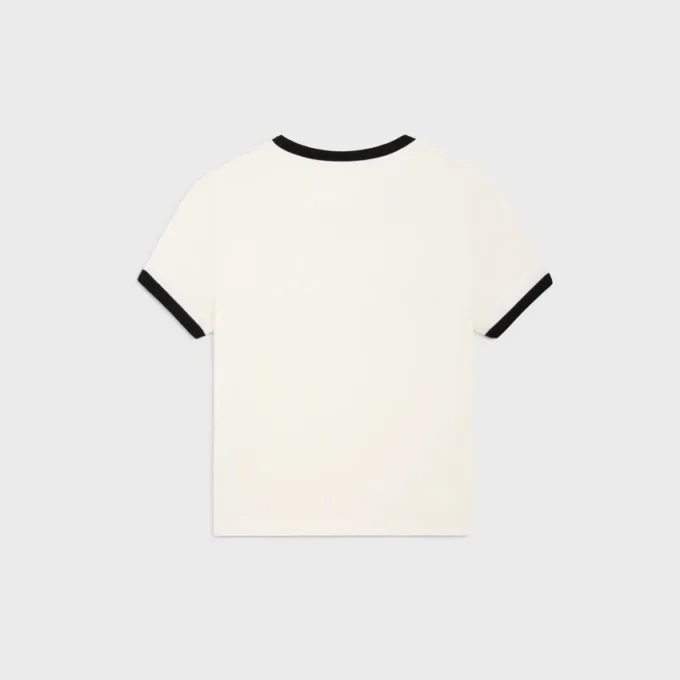 Cropped T-Shirt in Cotton Jersey