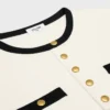 Cropped T-Shirt in Cotton Jersey