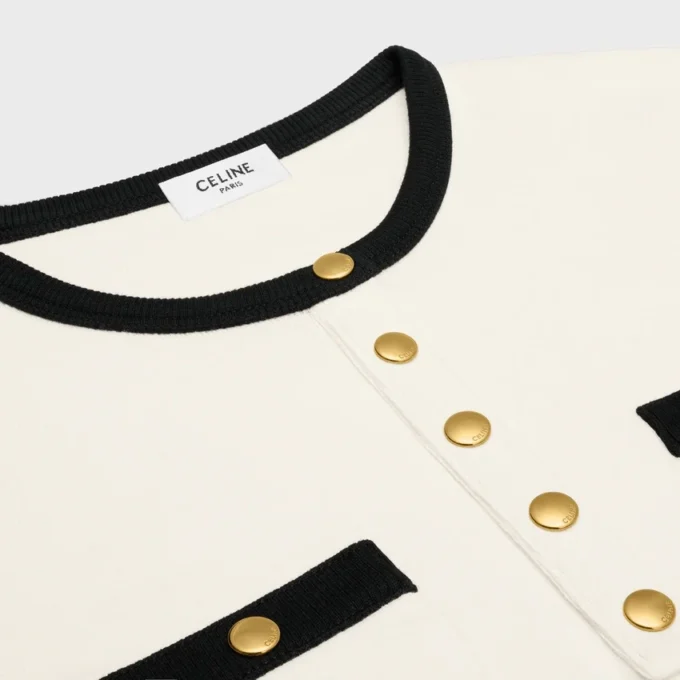 Cropped T-Shirt in Cotton Jersey