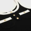 Cropped Tank Top in Cotton Jersey