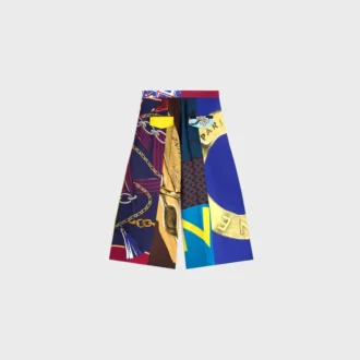 Cropped Trousers in Silk Twill
