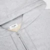 Cropped Zipped Hoodie in Cotton Fleece Cropped Zipped Hoodie in Cotton Fleece