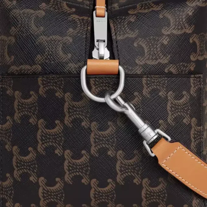 Crossbody Bag Take Away in Triomphe Canvas and Calfskin Crossbody Bag Take Away in Triomphe Canvas and Calfskin