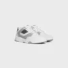 Ct-09 Trainer Sneaker in Calfskin and Mesh Ct-09 Trainer Sneaker in Calfskin and Mesh